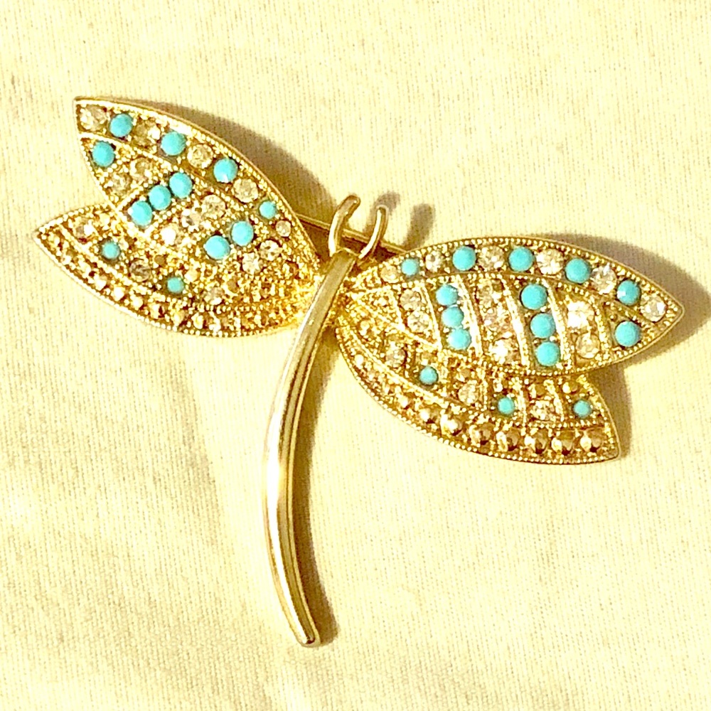 Vintage Monet Dragonfly Brooch